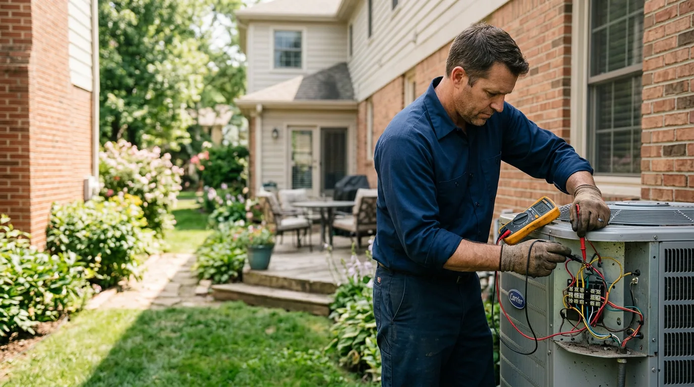 HVAC technician working near West Middletown, PA